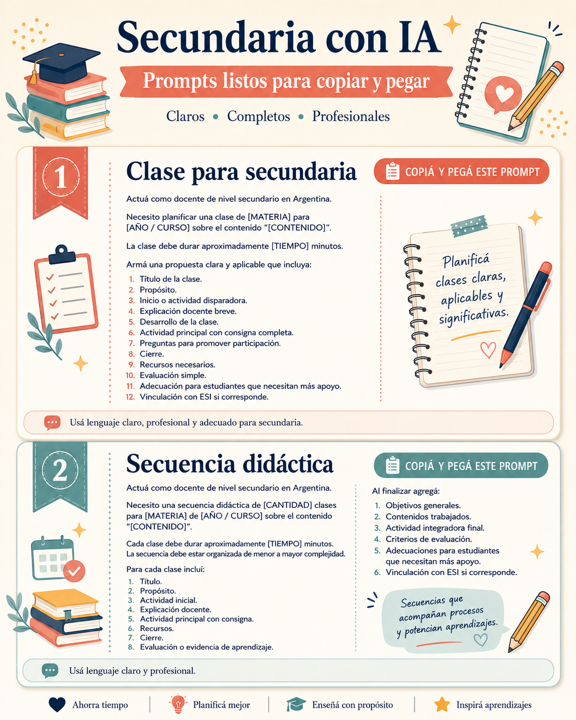 Prompts para secundaria